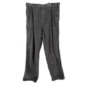 Vintage Levi's Dockers Men 36x31 Pleated Wide Wale Corduroy Pants‎ Brown Y2K
